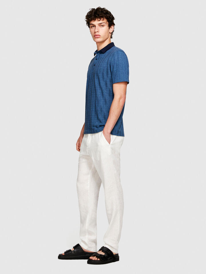 Knit polo - men's polos - Blue | Sisley image number 2